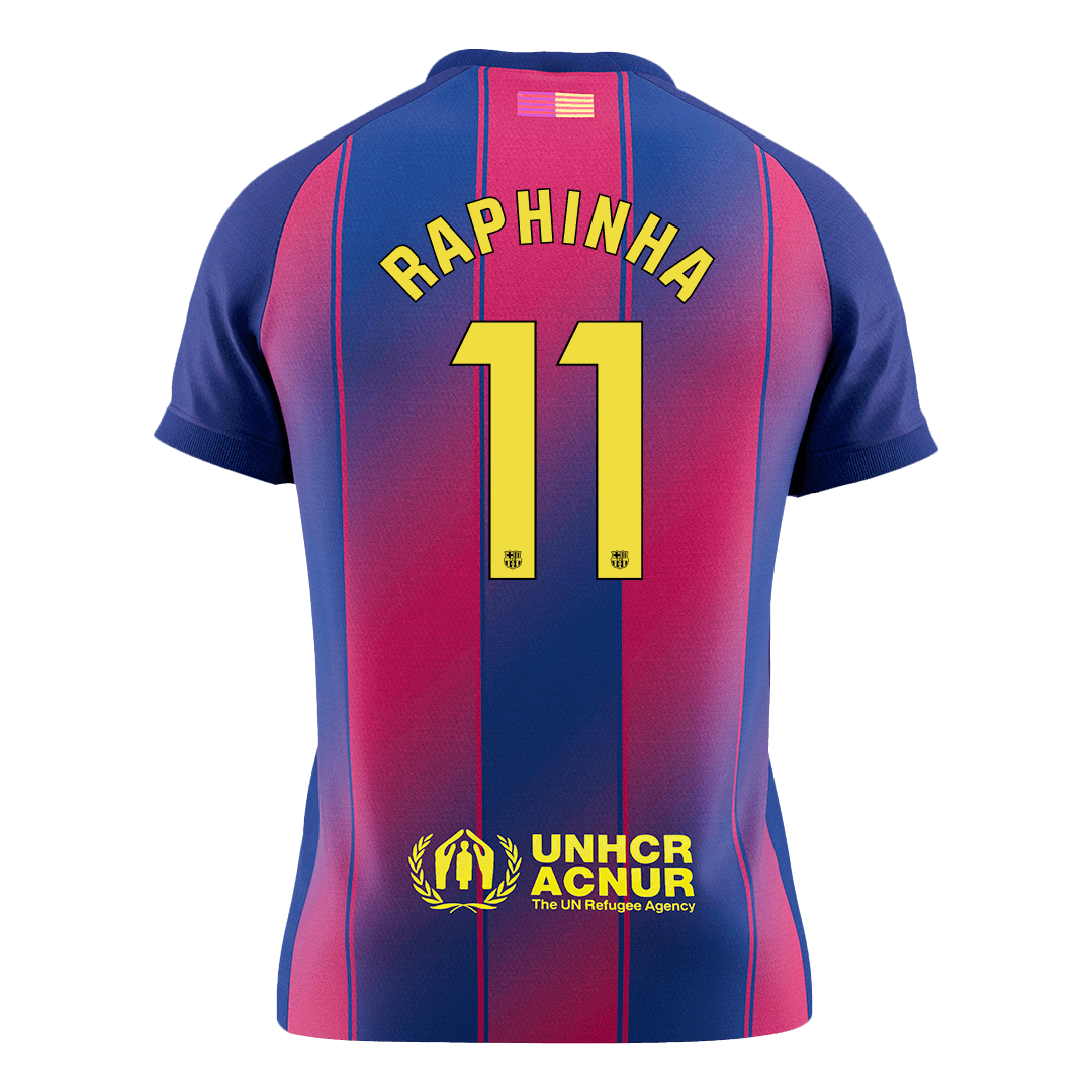 Maillot de Foot Domicile RAPHINHA #11 Barcelone 2025/26 Homme [PREMIUM]
