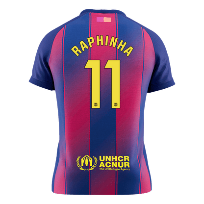 Maillot de Foot Domicile RAPHINHA #11 Barcelone 2025/26 Homme [PREMIUM]