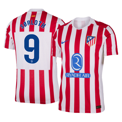 Maillot de foot domicile SØRLOTH #9 Atletico Madrid 2025/26 pour homme - Version joueur - Coupe ajustée