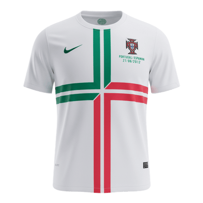 Maillot de foot extérieur rétro Portugal 2012 pour homme