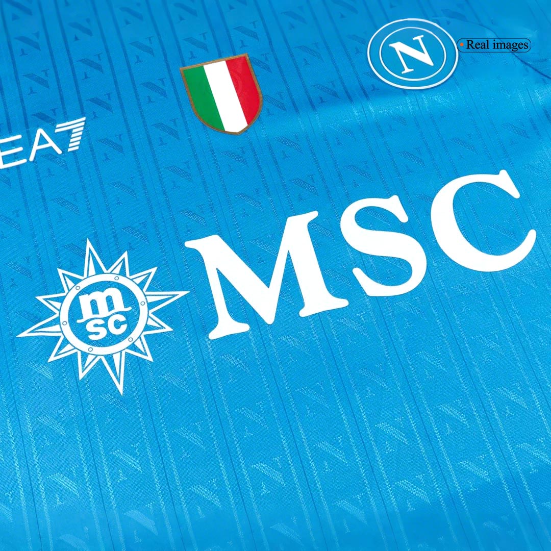 Maillot de football domicile officiel Napoli 2025/26 pour homme - Coupe ajustée