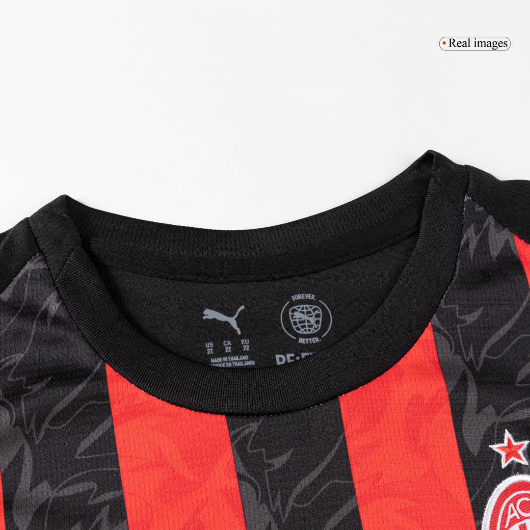 Ensemble complet maillot de foot domicile enfant AC Milan 2025/26