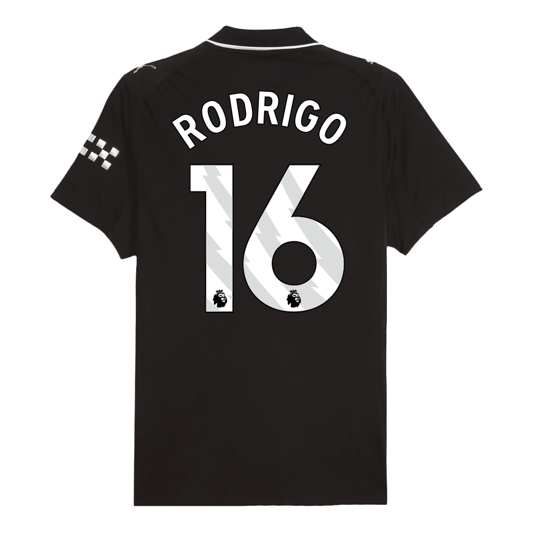 Maillot de Foot Extérieur Homme RODRIGO #16 Manchester City Saison 2025/26 Version Joueur - Coupe Ajustée