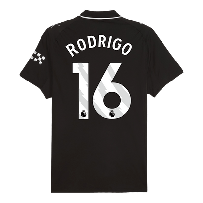 Maillot de Foot Extérieur Homme RODRIGO #16 Manchester City Saison 2025/26 Version Joueur - Coupe Ajustée