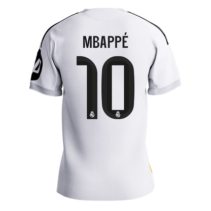 MBAPPÉ #10 Maillot de Foot Domicile Real Madrid 2025/26 Version Joueur Homme - Coupe Slim [PREMIUM]
