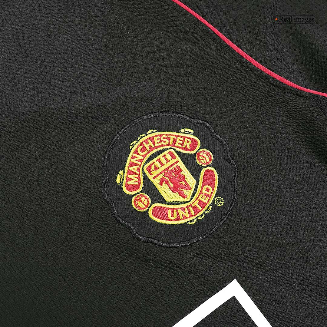 Maillot de foot rétro à manches longues Manchester United 2007/08 extérieur pour homme RONALDO #7