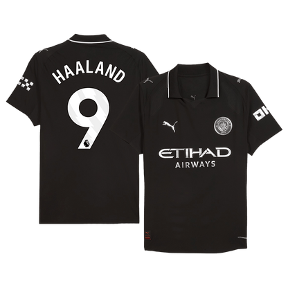 Maillot de foot extérieur HAALAND #9 Homme Manchester City 2025/26 - Version joueur - Coupe ajustée