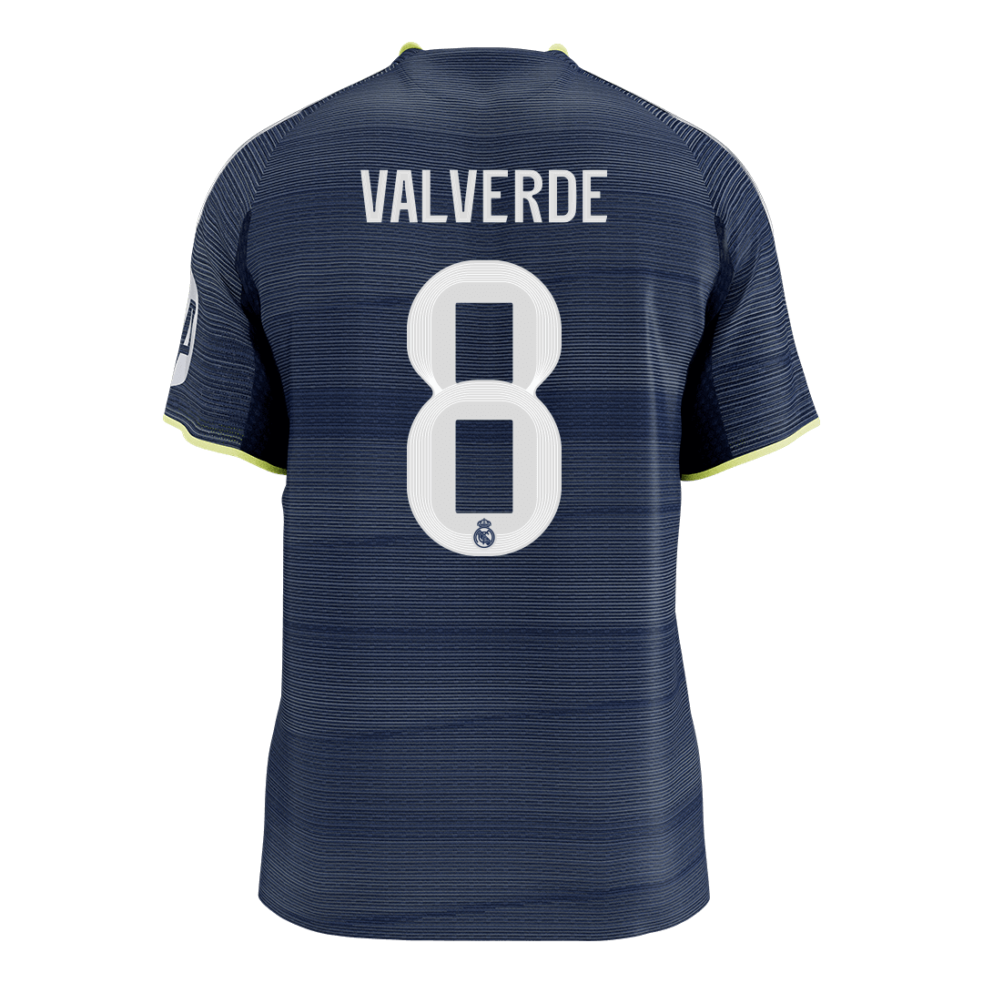 VALVERDE #8 Maillot de Foot Extérieur Real Madrid 2025/26 Version Joueur Homme - Coupe Slim [PREMIUM]