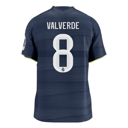 VALVERDE #8 Maillot de Foot Extérieur Real Madrid 2025/26 Version Joueur Homme - Coupe Slim [PREMIUM]