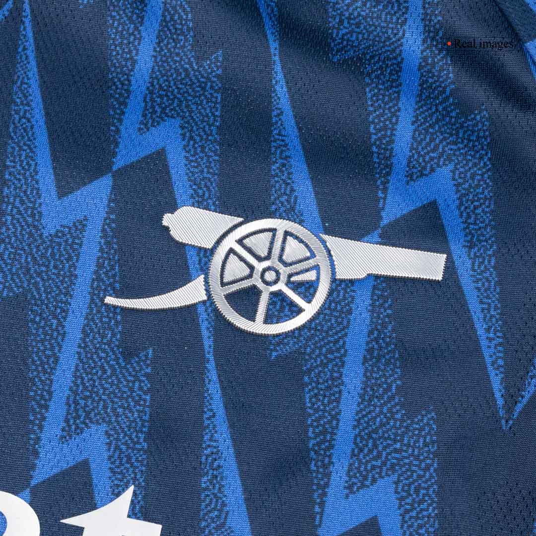 Maillot de football extérieur pour homme Arsenal 2025/26 - Version joueur SAKA #7 - Coupe ajustée