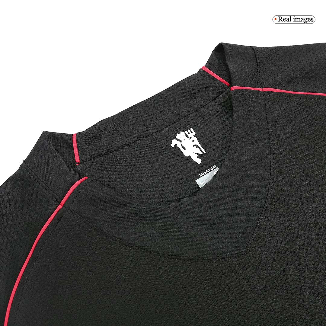 Maillot de foot rétro à manches longues Manchester United 2007/08 extérieur pour homme RONALDO #7