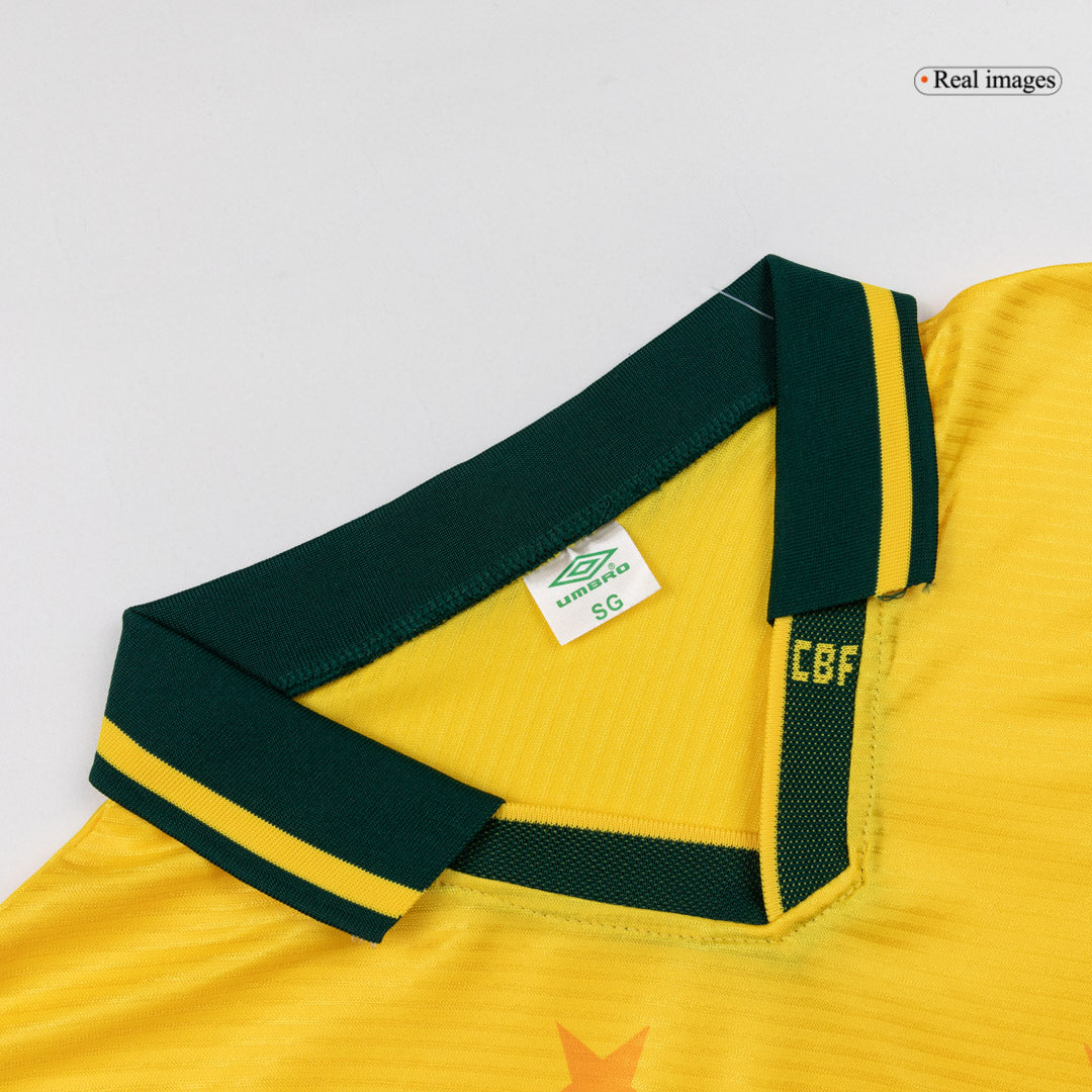 Maillot de foot domicile rétro pour homme Brésil 1994