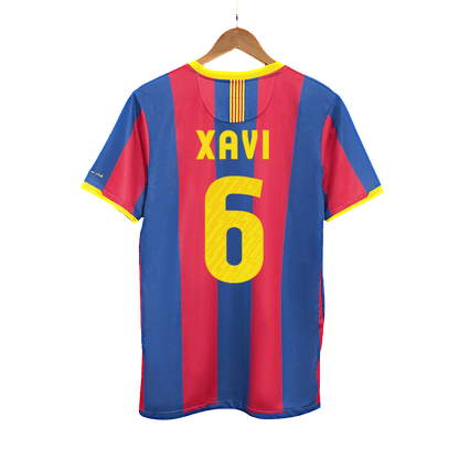 Maillot de foot domicile rétro XAVI #6 Barcelone 2010/11 pour homme