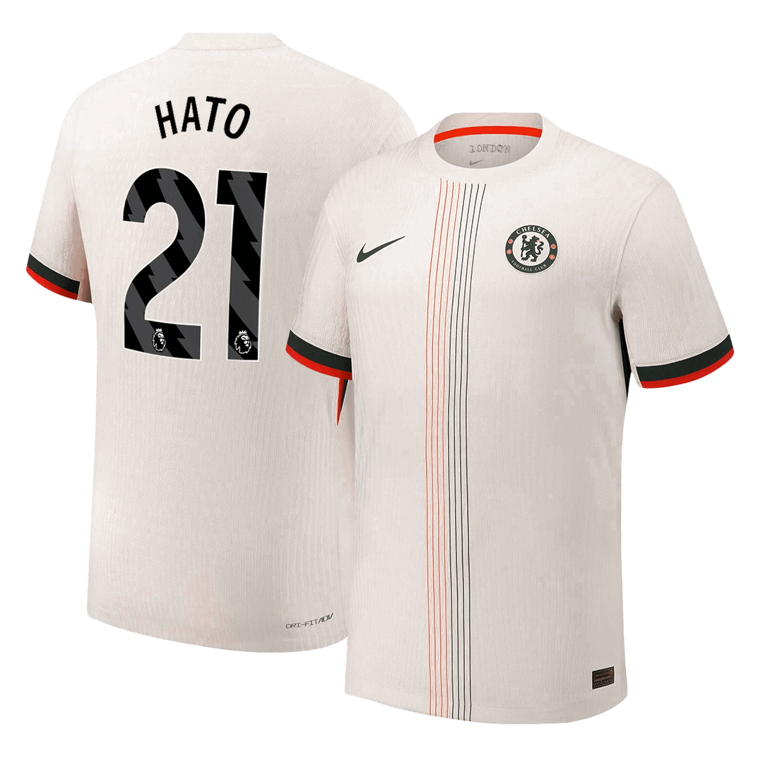 Maillot de foot extérieur HATO #21 Chelsea homme saison 2025/26 version joueur - Coupe ajustée