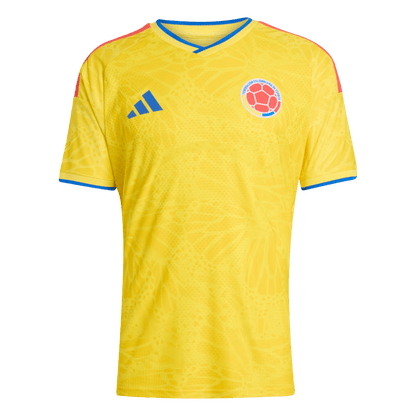 Maillot de football domicile version joueur Coupe du monde 2026 de la Colombie pour homme - Coupe ajustée
