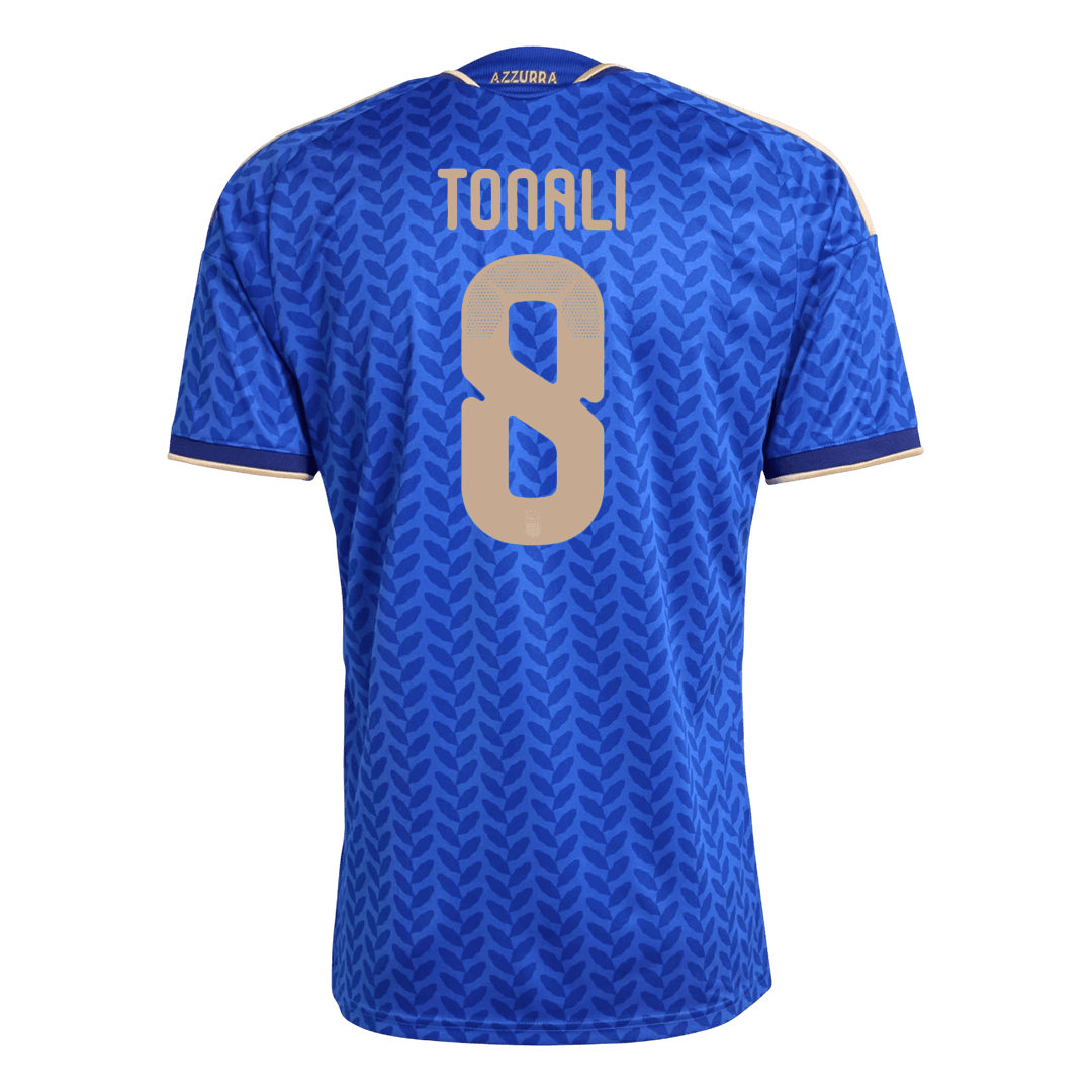 Maillot de football TONALI #8 domicile Coupe du Monde 2026 Italie homme [PREMIUM]
