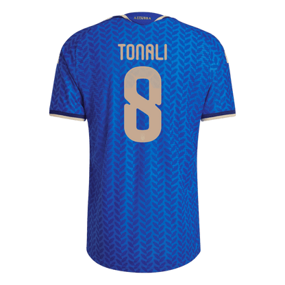 Maillot de football domicile homme Italie Coupe du Monde 2026 TONALI #8 version joueur - Coupe ajustée
