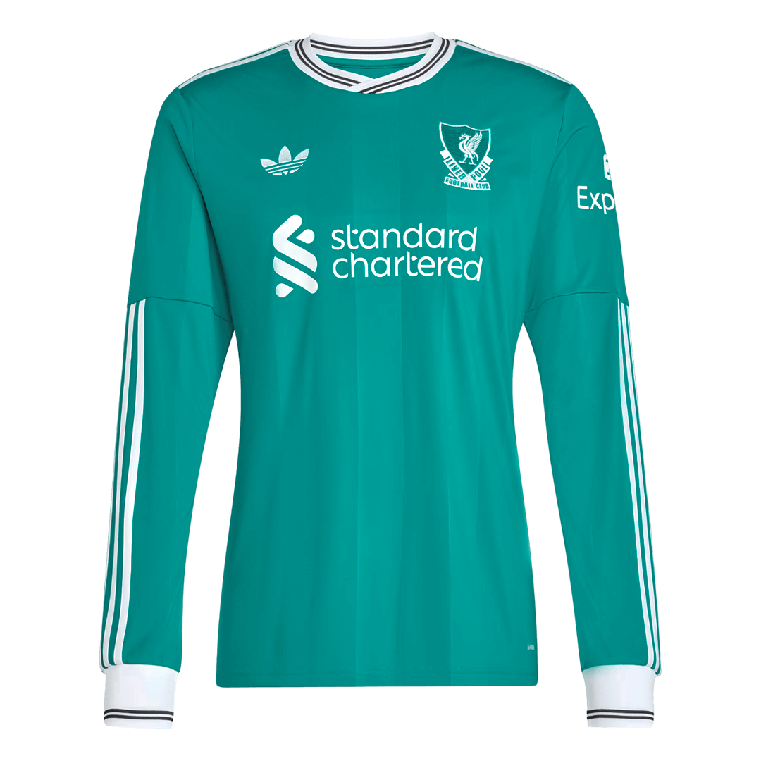 Maillot de football manches longues troisième extérieur Liverpool 2025/26 pour homme