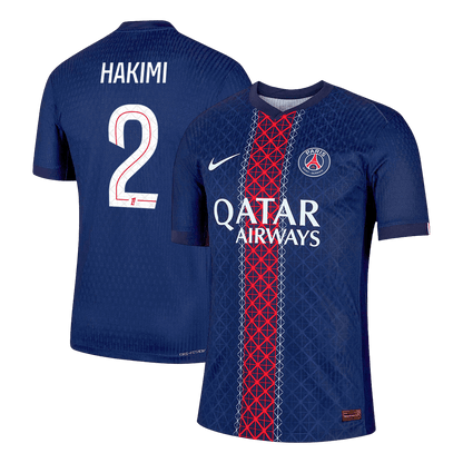 Maillot de foot domicile HAKIMI #2 du PSG 2025/26 pour homme - Version joueur - Coupe ajustée