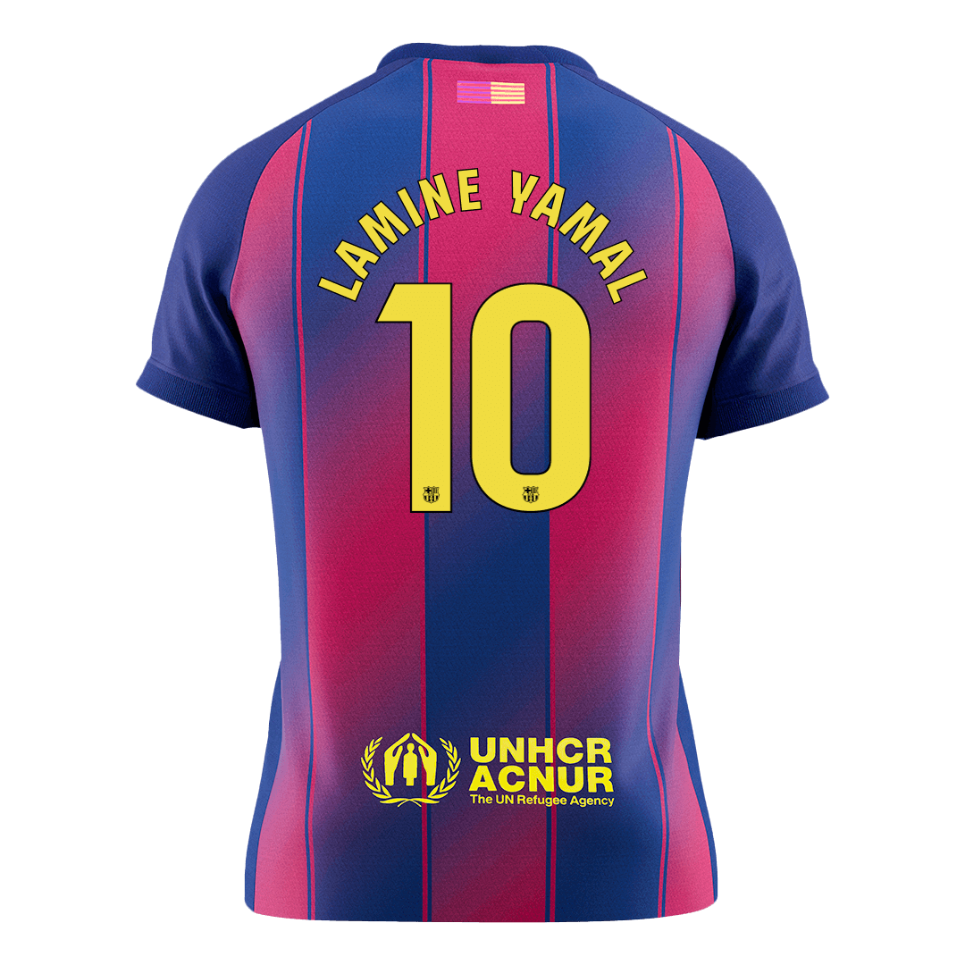 Maillot de foot domicile homme LAMINE YAMAL #10 Barcelone 2025/26 [PREMIUM]