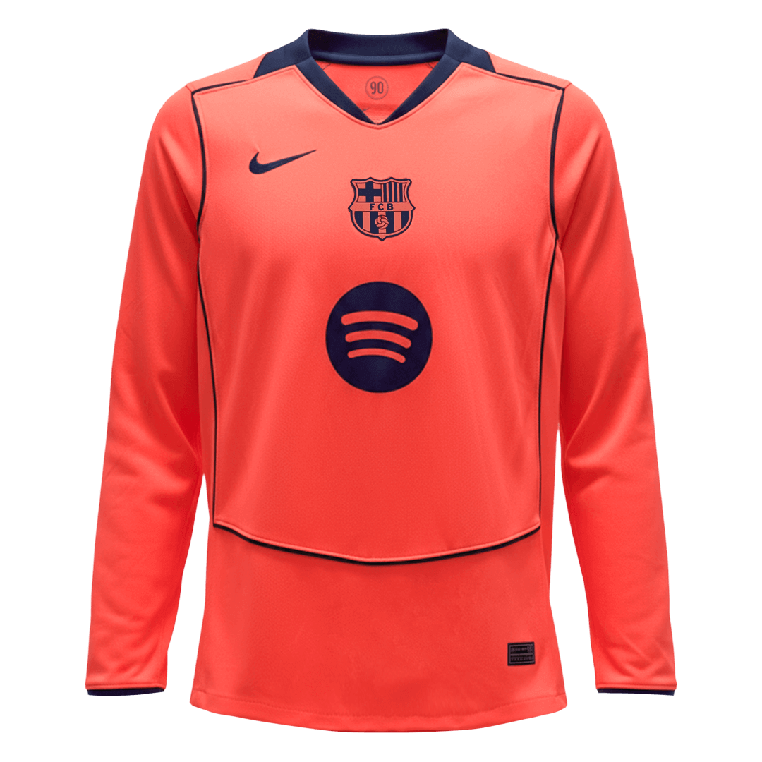 Maillot de foot domicile Barcelone 2025/26 pour homme à manches longues