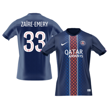 Maillot de Foot Domicile PSG 2025/26 Homme ZAïRE EMERY #33 [PREMIUM]