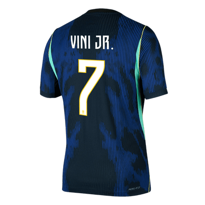 Maillot de football extérieur Brésil Coupe du Monde 2026 VINI JR. #7 pour homme - Coupe ajustée - Version joueur