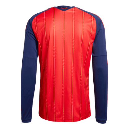 Maillot de football domicile à manches longues pour hommes Espagne Coupe du Monde 2026