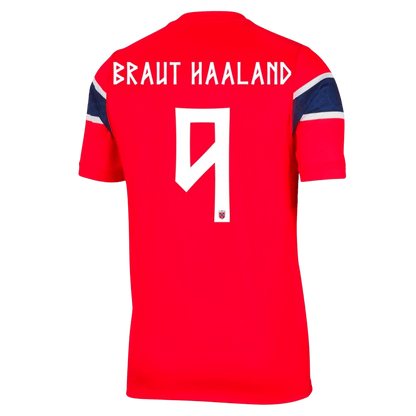 Maillot de Foot Domicile Homme Norvège Coupe du Monde 2026 BRAUT HAALAND #9