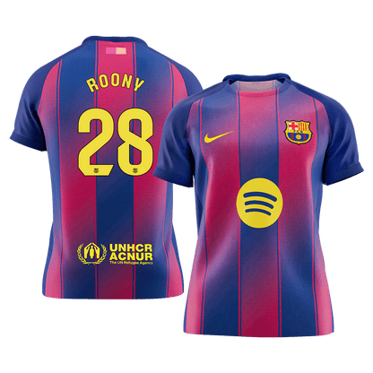 MAILLOT DE FOOT DOMICILE BARCELONE 2025/26 HOMME ROONY #28 [PREMIUM]