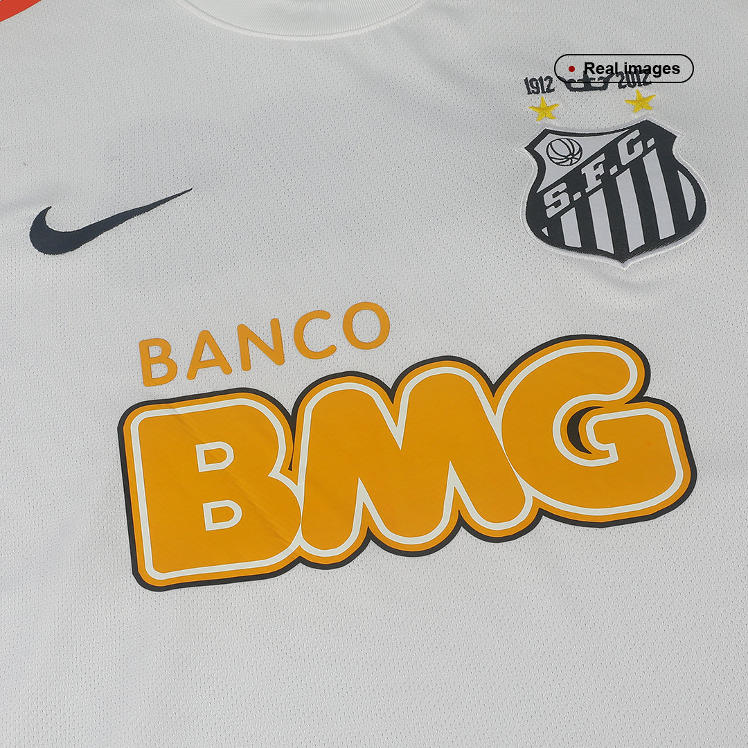 Maillot de football domicile Santos FC 2012 rétro pour homme NEYMAR JR #11