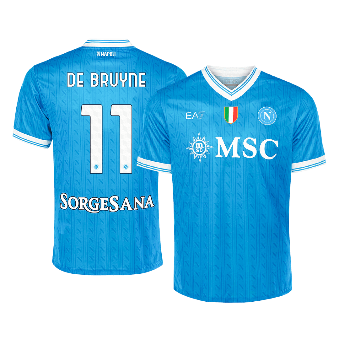 Maillot de Foot Domicile DE BRUYNE #11 Homme Napoli 2025/26