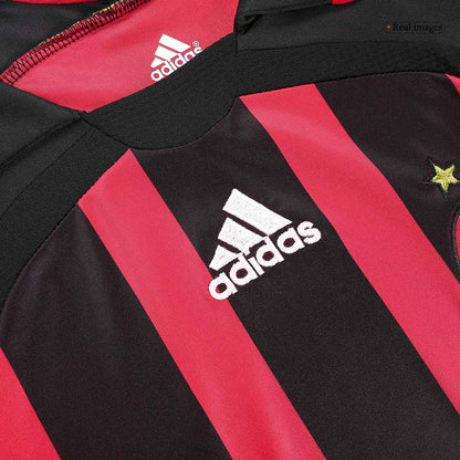 Maillot de foot rétro MALDINI #3 AC Milan domicile manches longues homme 2006/07