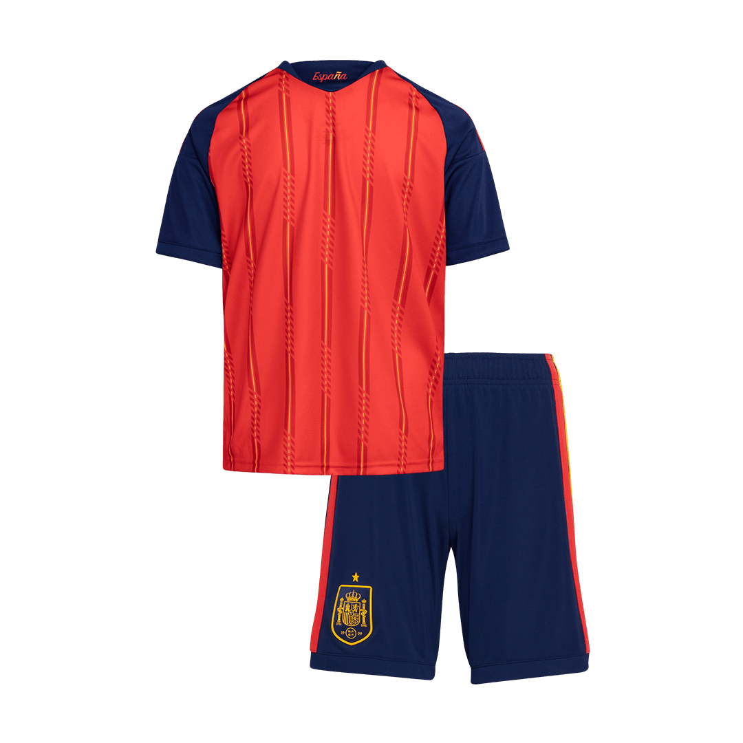 Maillot de Foot Domicile Espagne Coupe du Monde 2026 pour Enfant [PREMIUM]