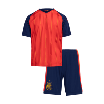 Maillot de foot domicile Espagne Coupe du Monde 2026 pour enfant [PREMIUM]