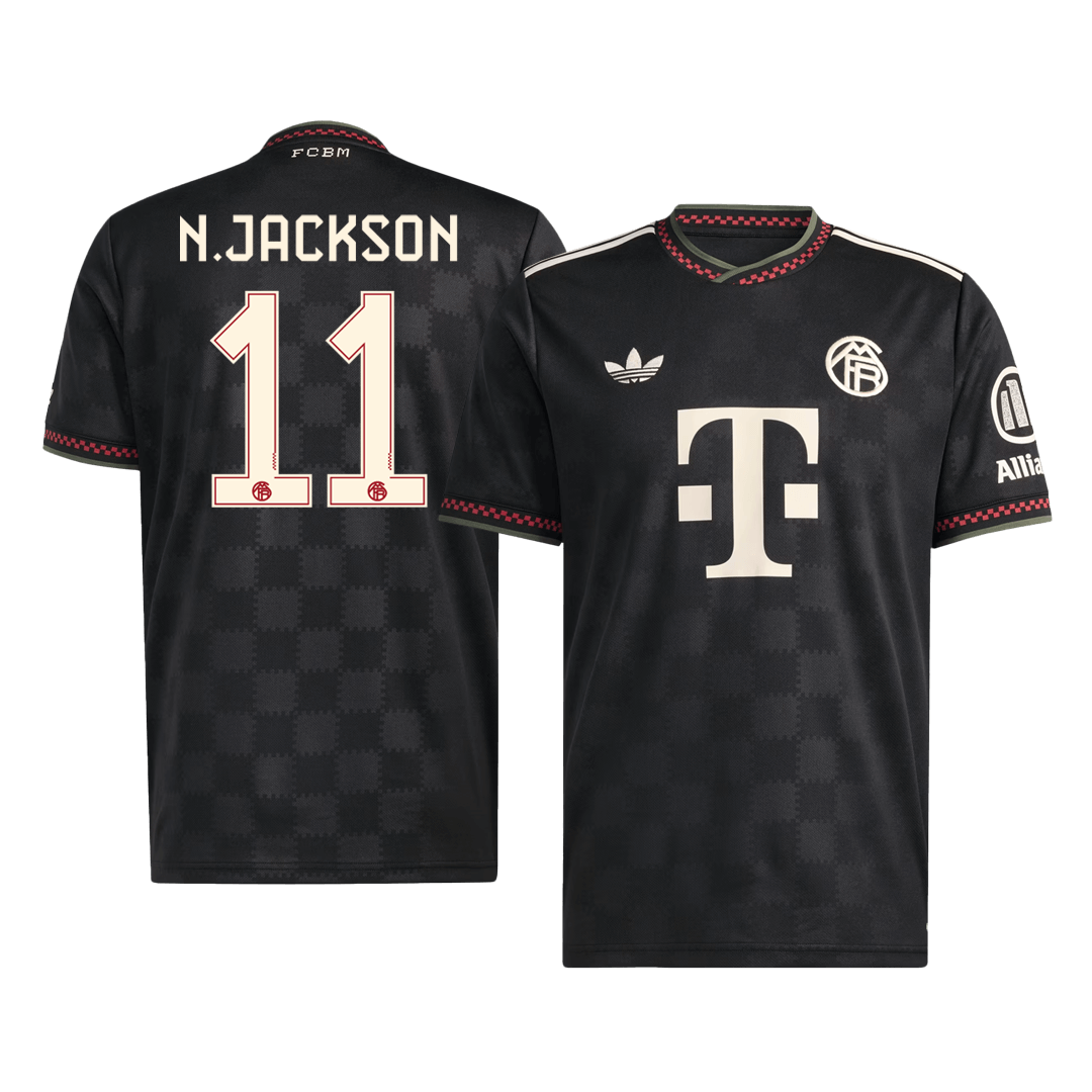 Maillot de foot N.JACKSON #11 Homme Bayern Munich Troisième Extérieur 2025/26