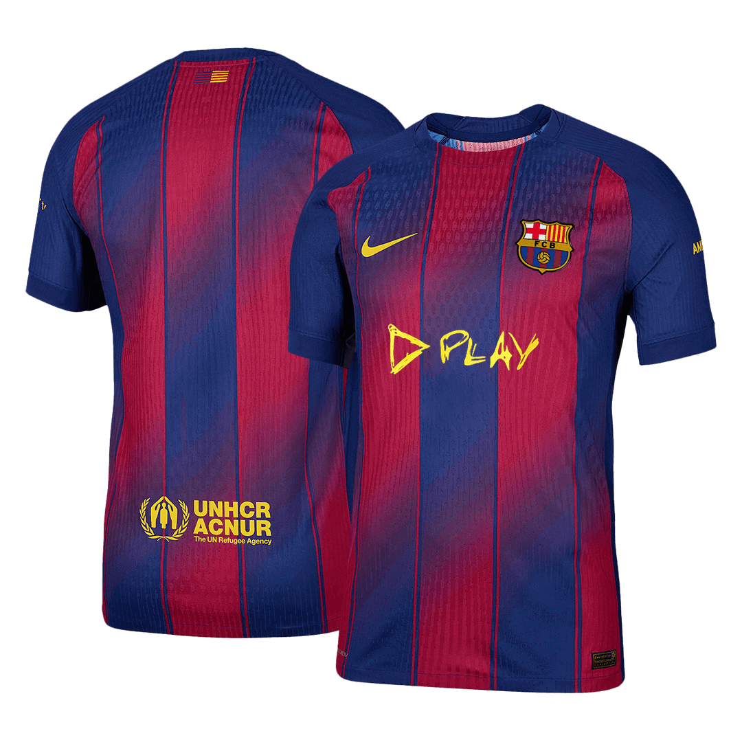 Maillot de football domicile version joueur Barcelona 2025/26 pour homme - Coupe ajustée