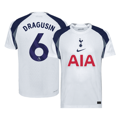 Maillot de football domicile homme version joueur Tottenham Hotspur 2025/26 DRAGUSIN #6 - Coupe ajustée