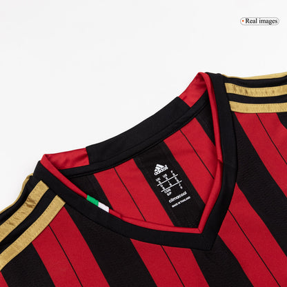 Maillot de football rétro AC Milan domicile manches longues 2013/14 pour homme