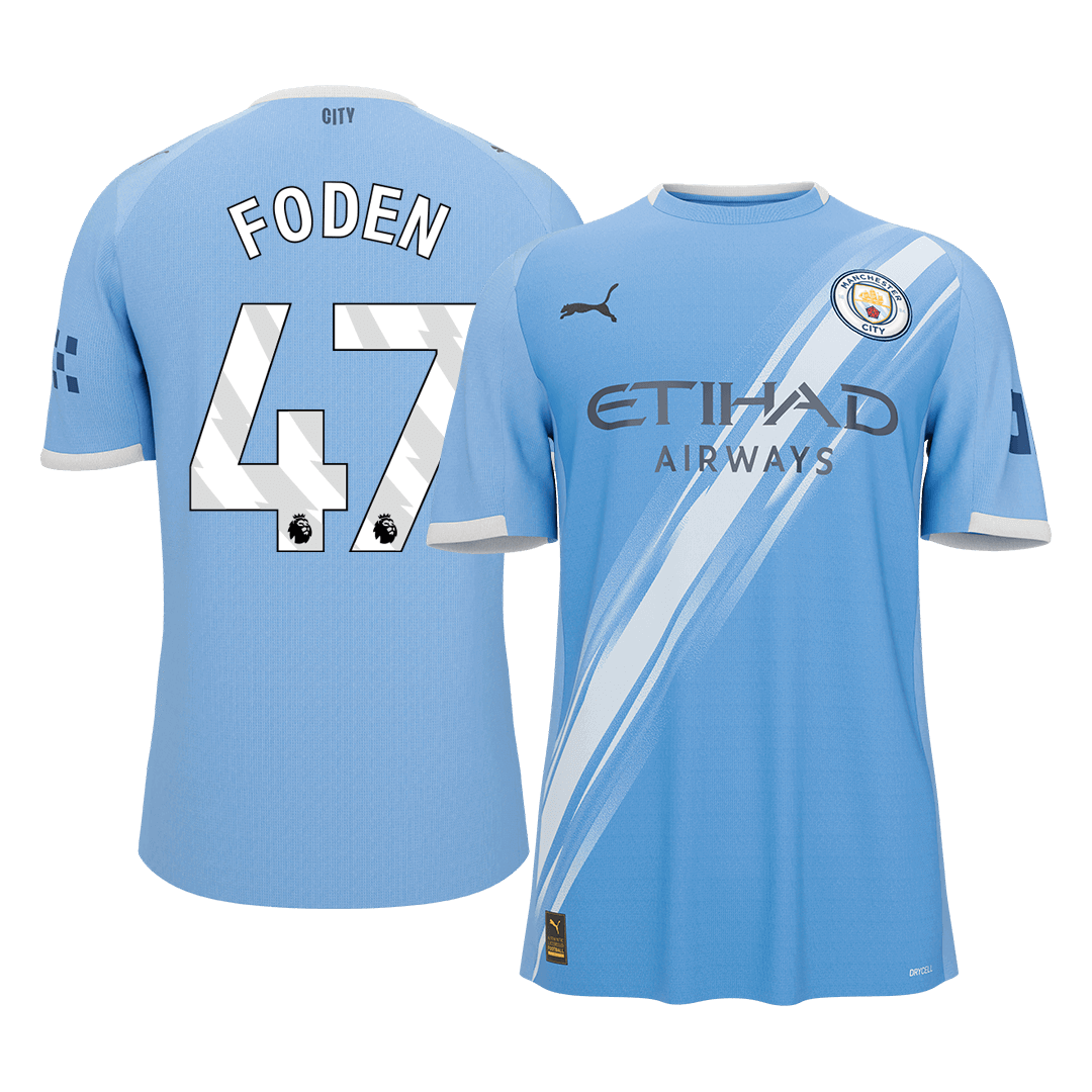 Maillot de foot domicile Manchester City Foden #47 homme 2025/26 [QUALITÉ SUPÉRIEURE]