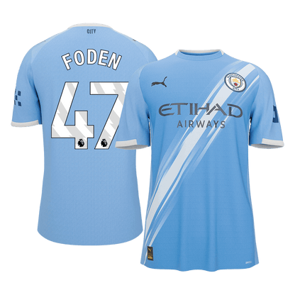 Maillot de foot domicile Manchester City Foden #47 homme 2025/26 [QUALITÉ SUPÉRIEURE]