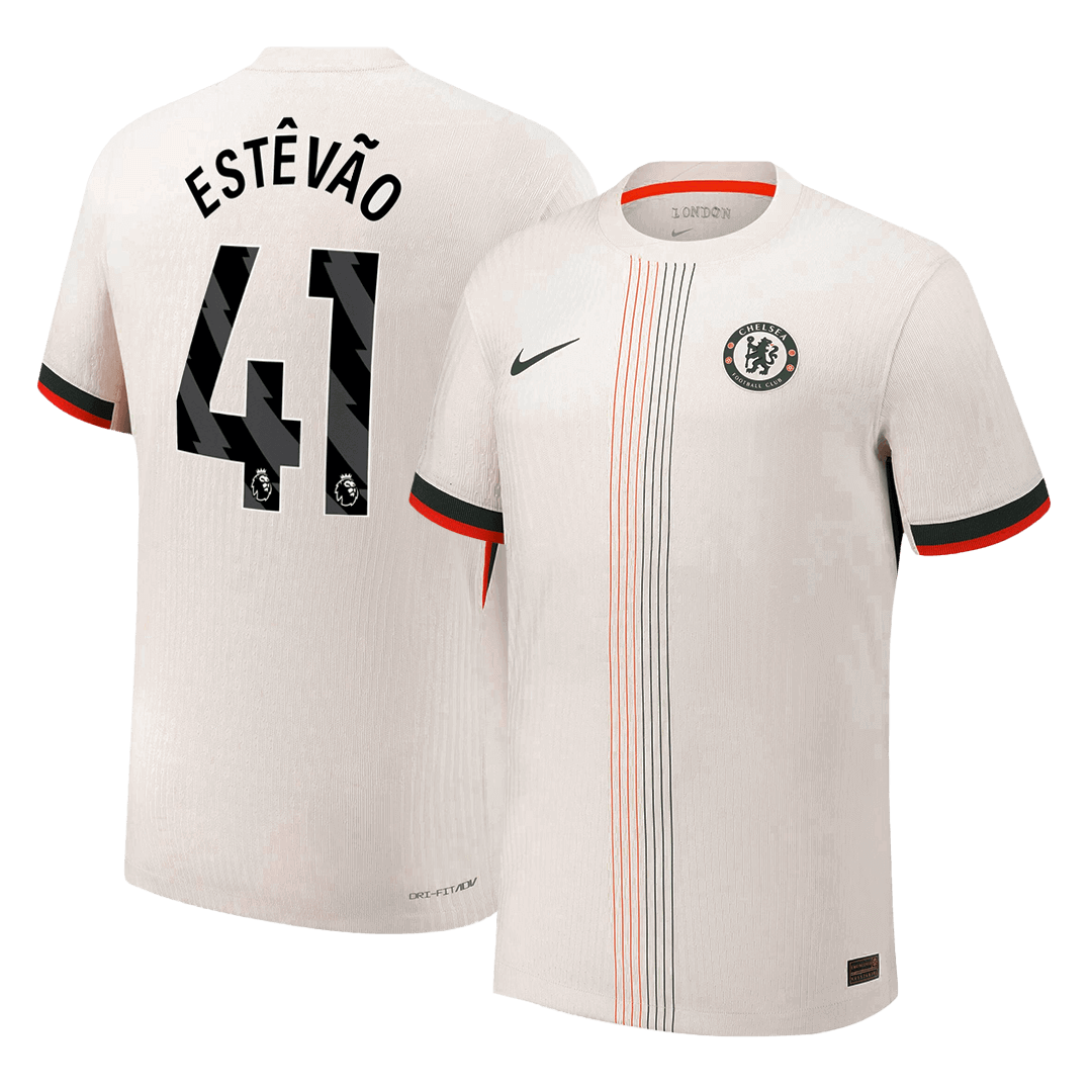 ESTÊVÃO #41 Maillot de foot domicile Chelsea 2025/26 version joueur homme - Coupe slim