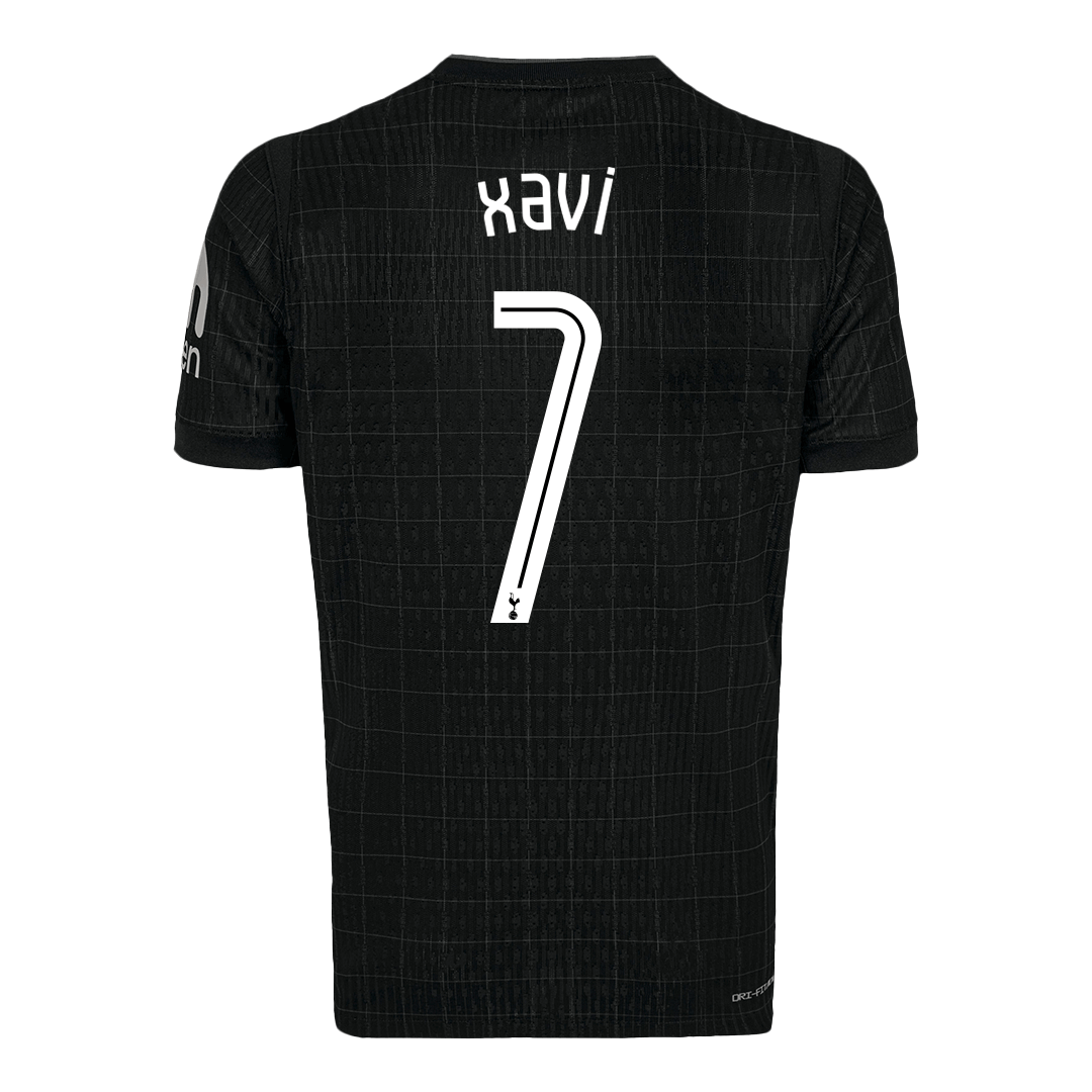 Maillot de football XAVI #7 pour homme, extérieur Tottenham Hotspur, LDC 2025/26