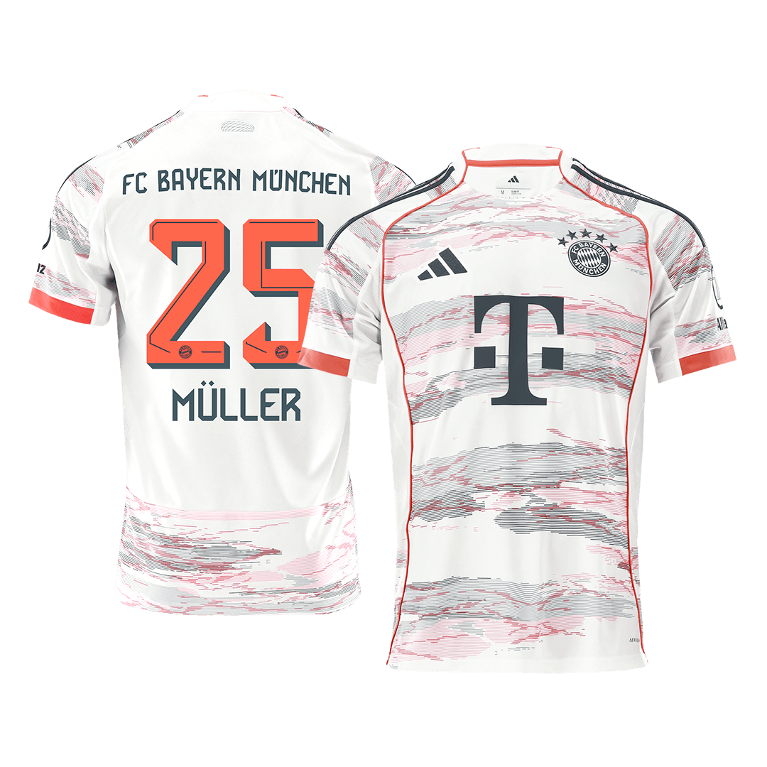 Maillot de foot extérieur MÜLLER #25 Homme Bayern Munich 2025/26