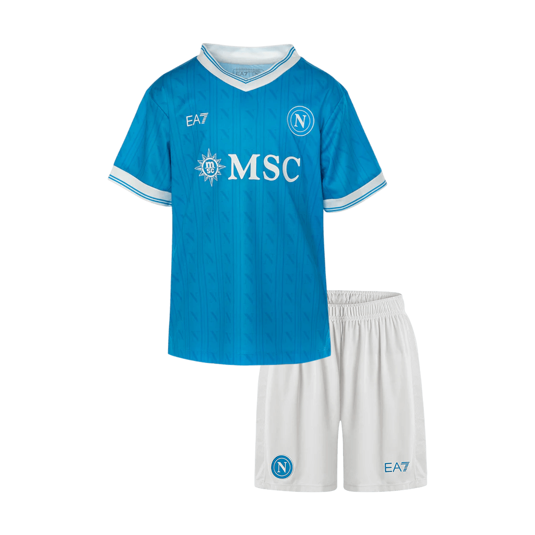 Ensemble Maillot Domicile de Football Napoli 2025/26 pour Enfant