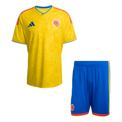 Ensemble maillot de football domicile pour homme Colombie Coupe du Monde 2026