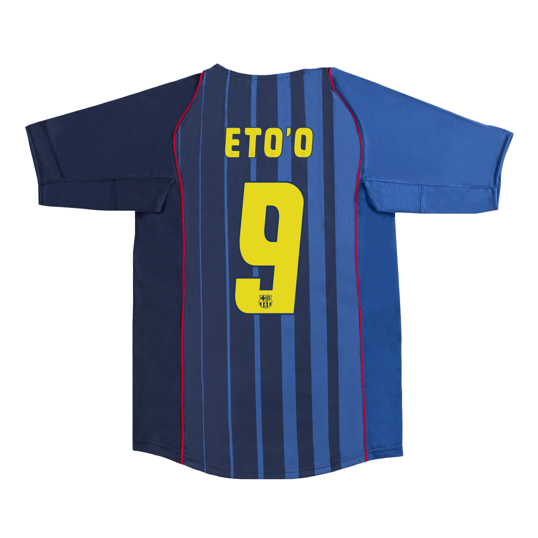 Maillot de foot extérieur rétro ETO'O #9 FC Barcelone 2004/05 homme