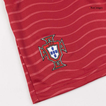 Kid's RONALDO #7 Portugal World Cup 2026 Home Soccer Jersey Kit [PREMIUM]