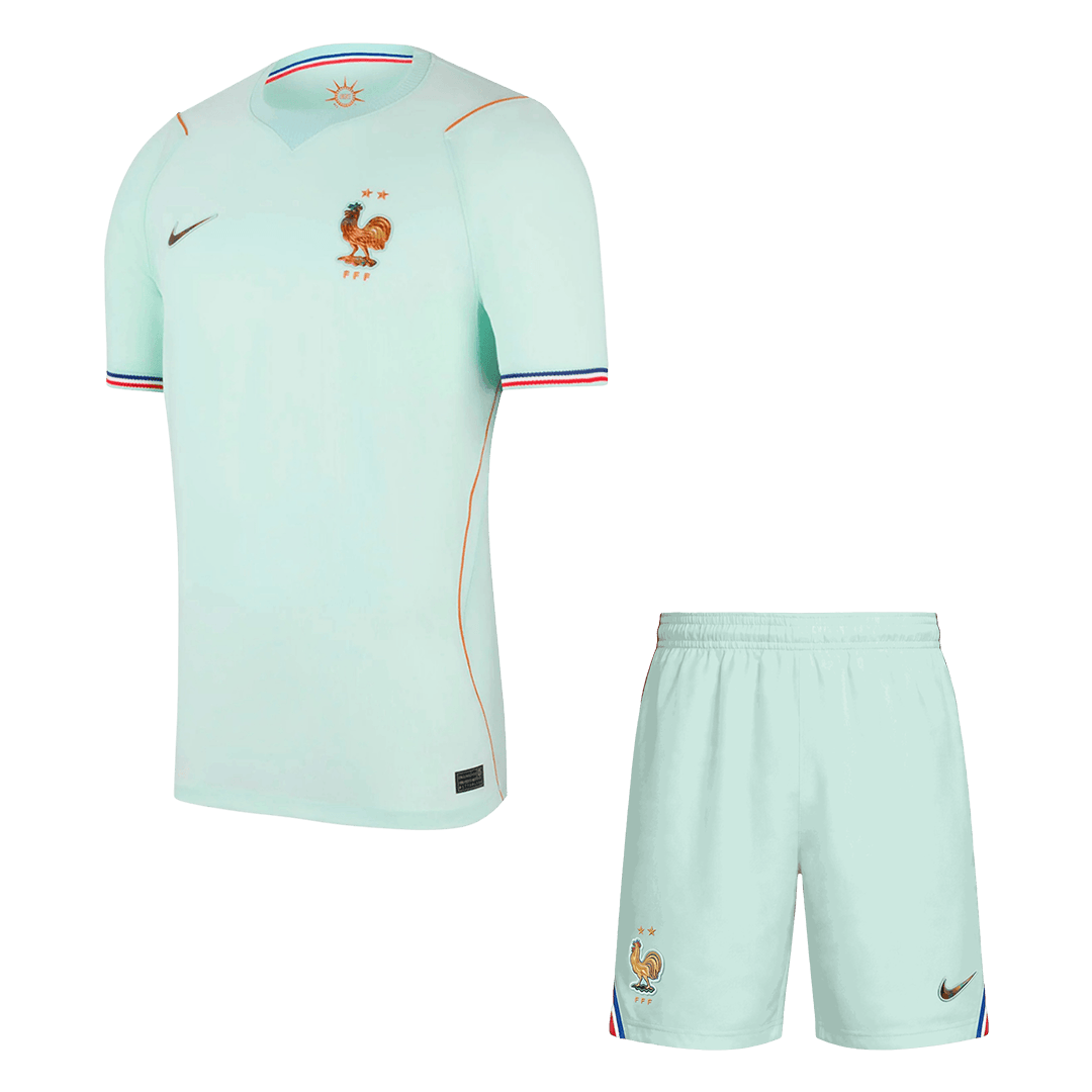 Ensemble maillot de football extérieur Coupe du Monde 2026 France Homme