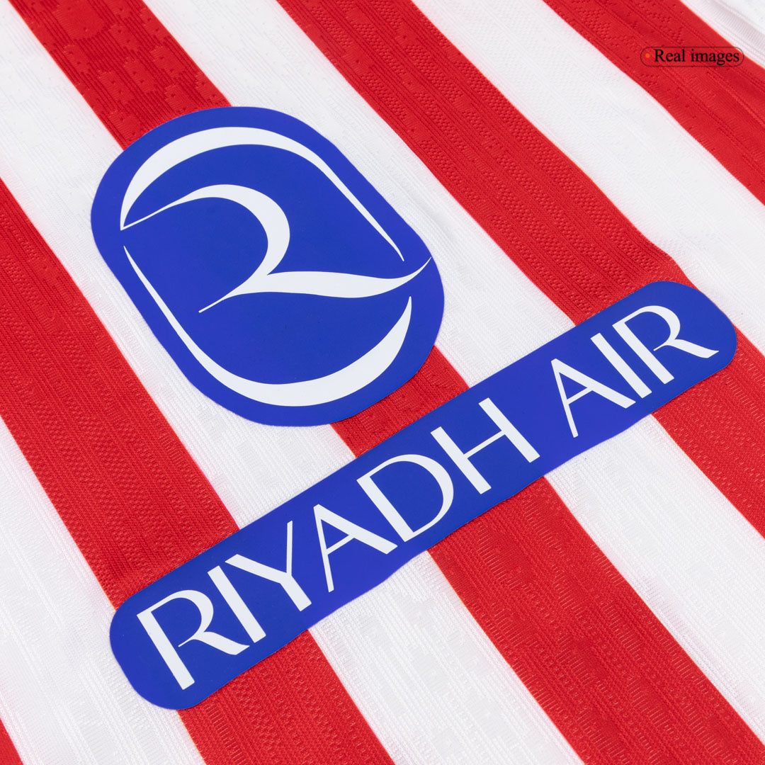 Maillot Domicile de Football Atletico Madrid Saison 2025/26 Version Joueur pour Homme - Coupe Ajustée